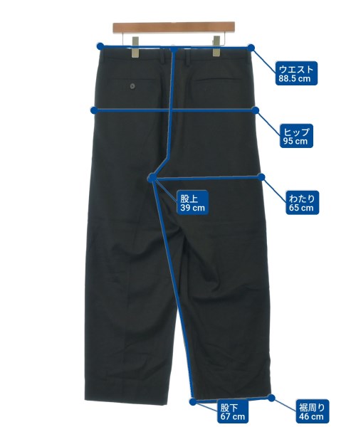 AURALEE（オーラリー）スラックス 黒 サイズ:5(L位) メンズ/2200639434094