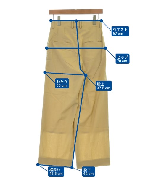 AURALEE（オーラリー）スラックス ベージュ サイズ:0(XS位) メンズ/2200639434155