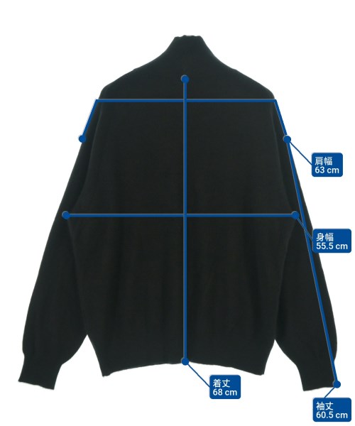 AURALEE（オーラリー）ニット・セーター 黒 サイズ:5(L位) メンズ/2200639434186