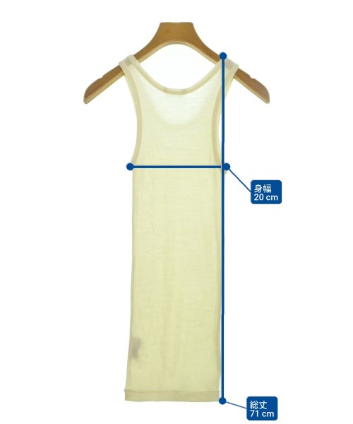 AURALEE（オーラリー）タンクトップ 白 サイズ:1(M位) レディース/2200639434247