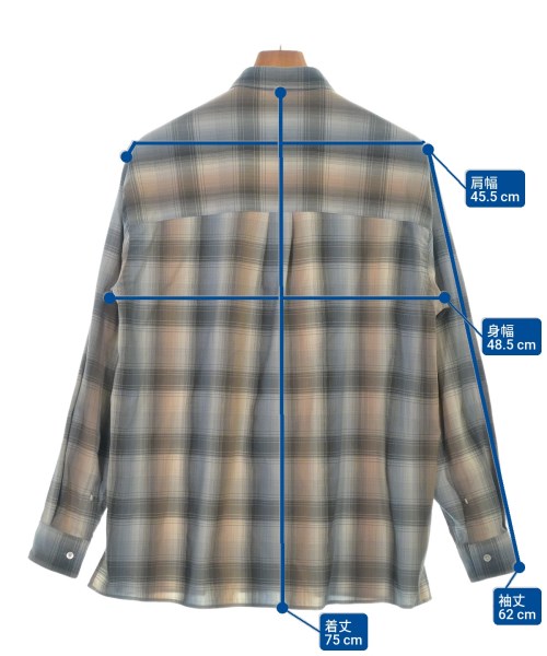 AURALEE（オーラリー）カジュアルシャツ ベージュ サイズ:3(S位) メンズ/2200626115098