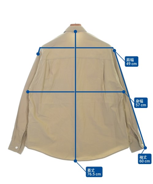 AURALEE（オーラリー）カジュアルシャツ ベージュ サイズ:3(S位) メンズ/2200626115173