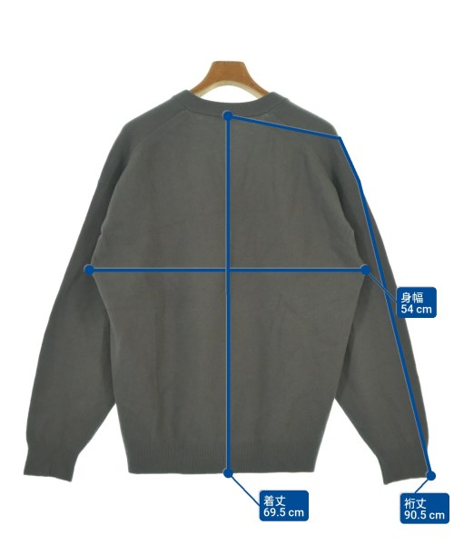 AURALEE（オーラリー）ニット・セーター グレー サイズ:3(S位) メンズ/2200638869033