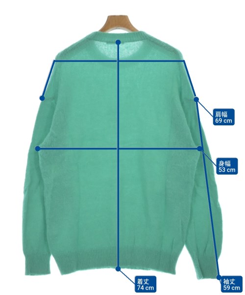 AURALEE（オーラリー）ニット・セーター 緑 サイズ:5(L位) メンズ/2200626164034