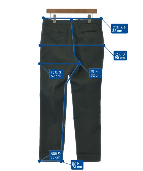 AURALEE（オーラリー）スラックス 緑 サイズ:5(L位) メンズ/2200640463014