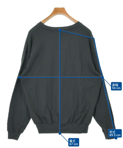 AURALEE（オーラリー）スウェット 黒 サイズ:3(S位) メンズ/2200629431041