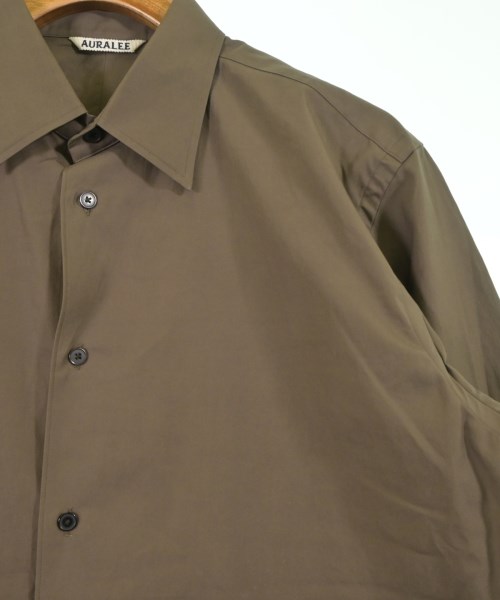 AURALEE（オーラリー）カジュアルシャツ カーキ サイズ:3(S位) メンズ/2200641208010