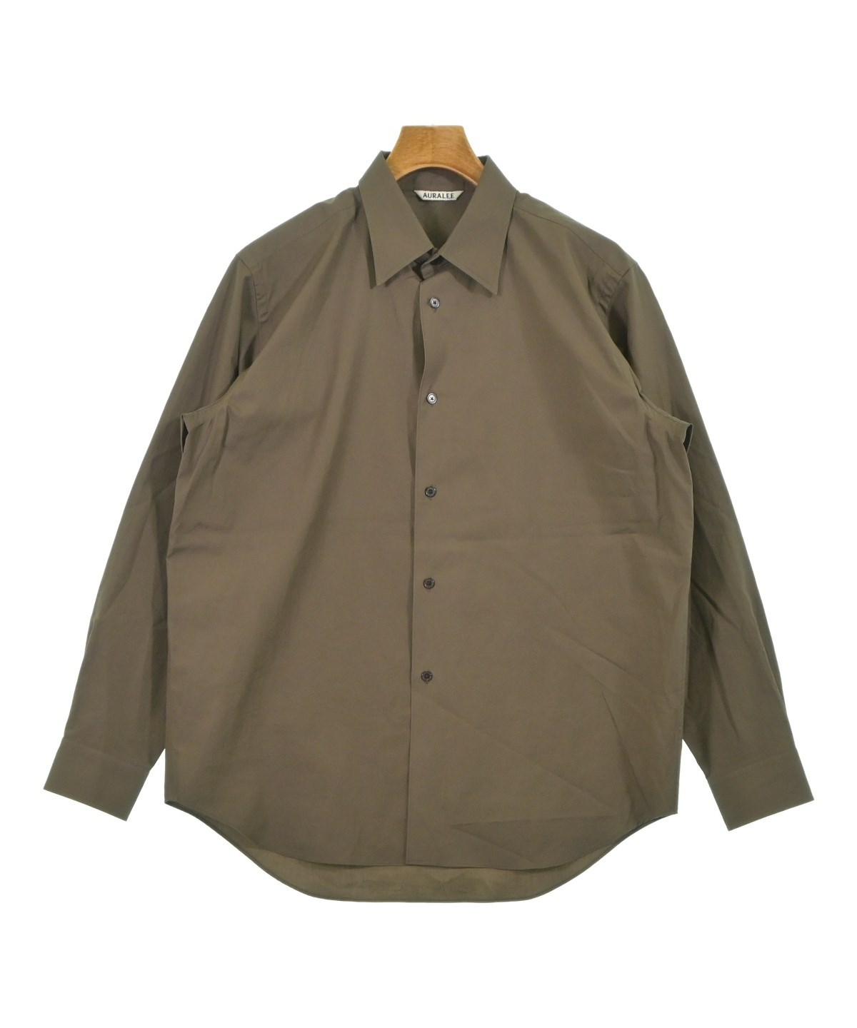 ◎ おらりん◎  アドミラル2024FW   シャツLLサイズ　新品未使用 AURALEE（オーラリー）カジュアルシャツ カーキ サイズ:3(S位) メンズ