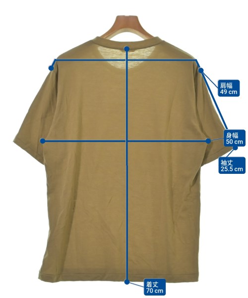 AURALEE（オーラリー）Tシャツ・カットソー 茶 サイズ:3(S位) メンズ/2200624533085