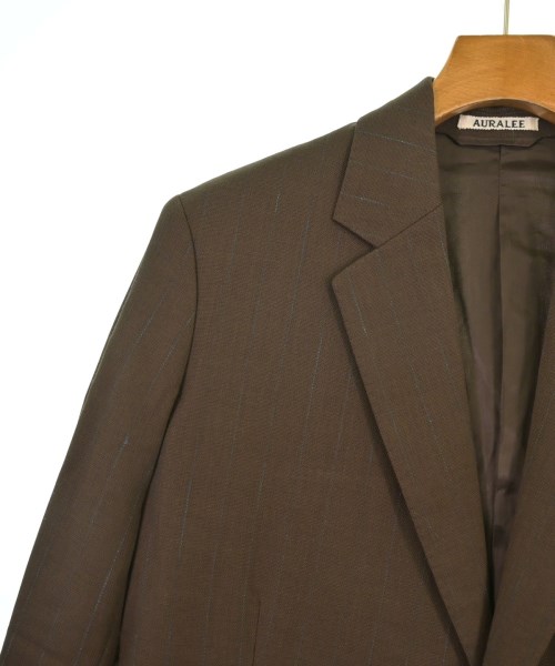 AURALEE（オーラリー）テーラードジャケット 茶 サイズ:0(XXXS位) メンズ/2200610964503