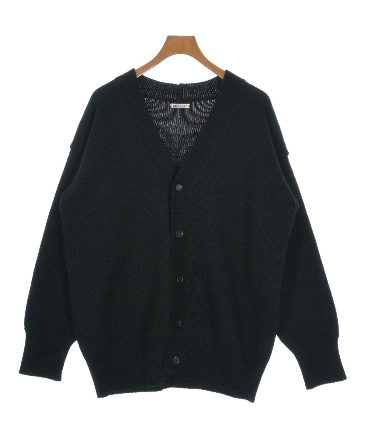 AURALEE（オーラリー）カーディガン 黒 サイズ:4(M位) メンズ