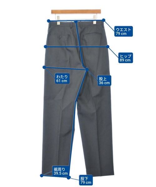 AURALEE（オーラリー）スラックス グレー サイズ:4(M位) メンズ/2200643489097