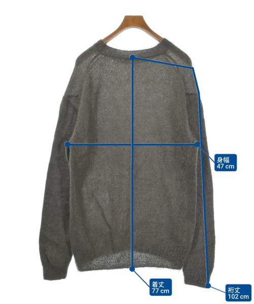 AURALEE（オーラリー）ニット・セーター グレー サイズ:4(M位) メンズ/2200639128016