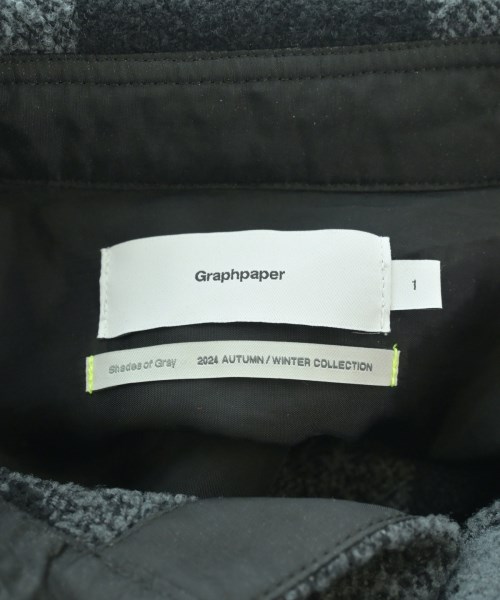 Graphpaper（グラフペーパー）カジュアルシャツ 黒 サイズ:1(S位) メンズ/2200639128023