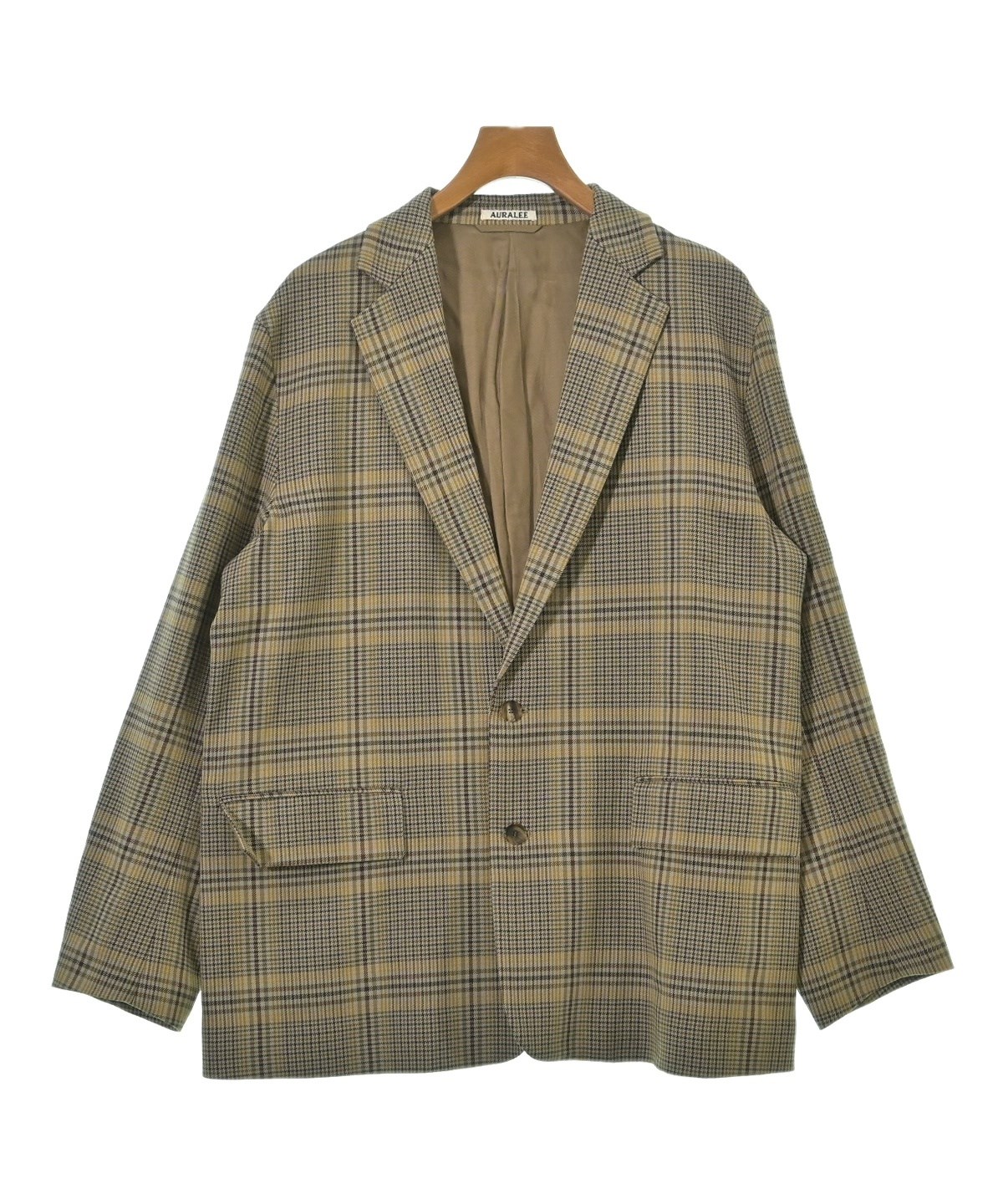 AURALEE（オーラリー）テーラードジャケット 茶 サイズ:5(L位) メンズ