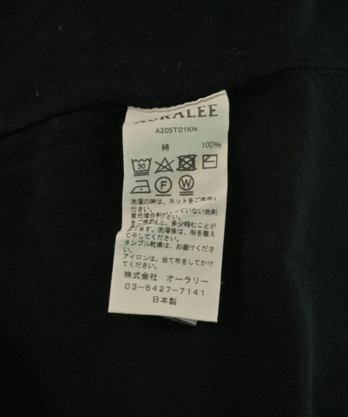 AURALEE（オーラリー）Tシャツ・カットソー 黒 サイズ:3(S位) メンズ/2200540218141