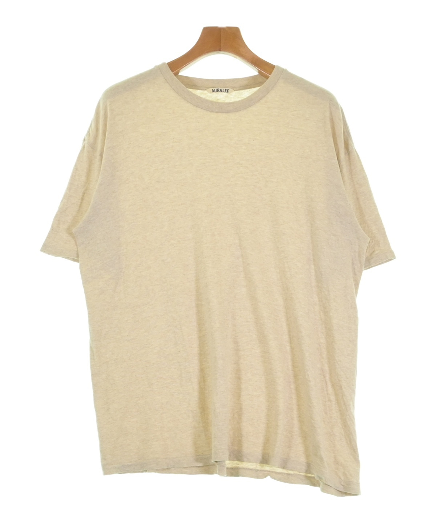 AURALEE Tシャツ ベージュ　メンズ AURALEE オーラリー Tシャツ 半袖 A20ST01SU STAND UP TEE