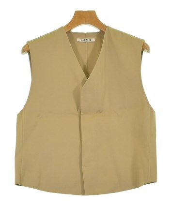 AURALEE 半袖シャツ クリーム色 100%和紙 AURALEE - AURALEE 半袖シャツ 5 黄 BIG HALF SLEEVED SHIRTの