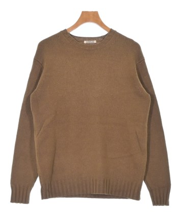 AURALEE（オーラリー）ニット・セーター 茶 サイズ:4(M位) メンズ
