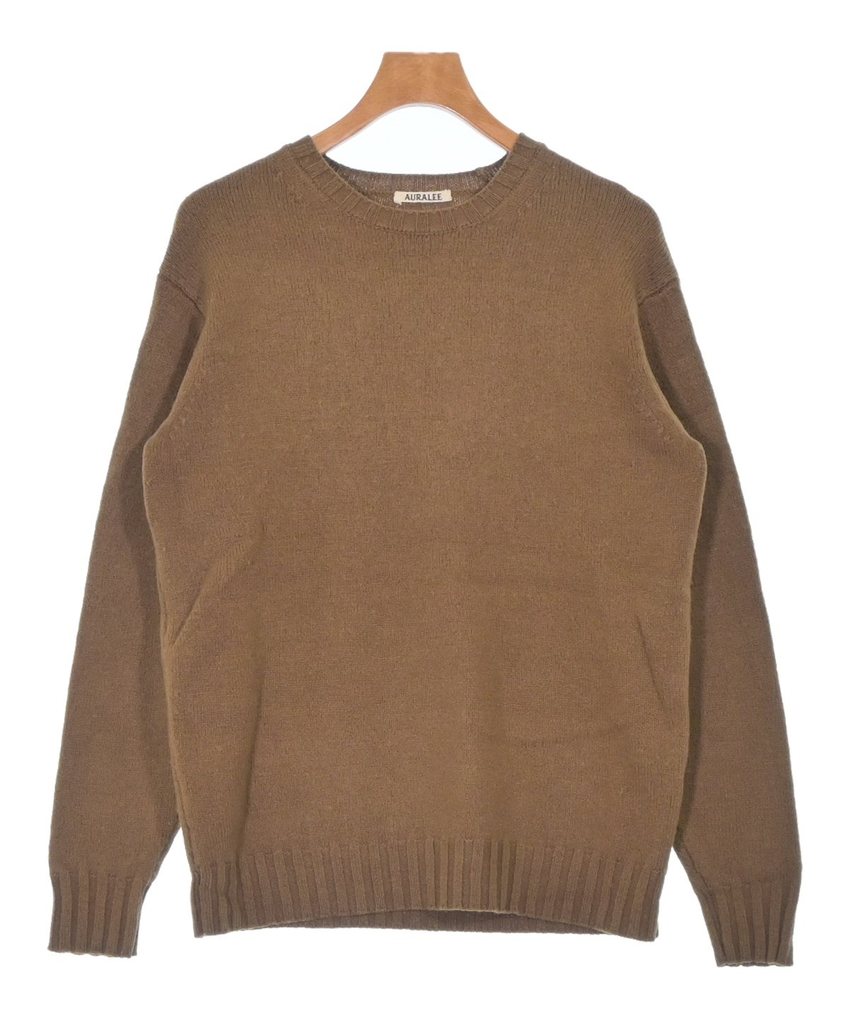 AURALEE　オーラリー　ブラウン　クルーネックニットセーター　サイズ3 美品✨ AURALEE オーラリー クルーネックニットセーター ブラウン 3