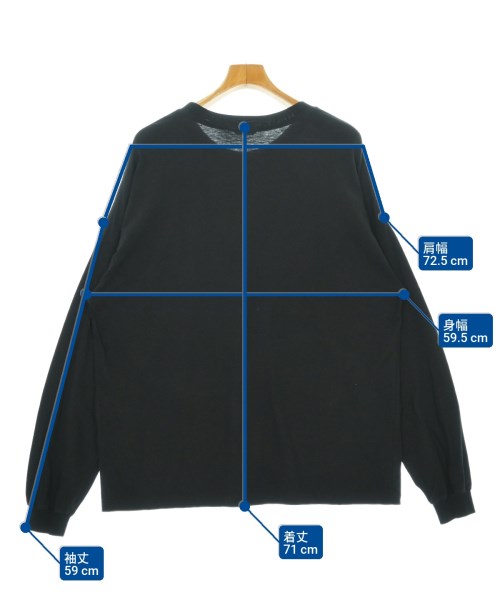 AURALEE（オーラリー）Tシャツ・カットソー 黒 サイズ:5(L位) メンズ/2200548270035