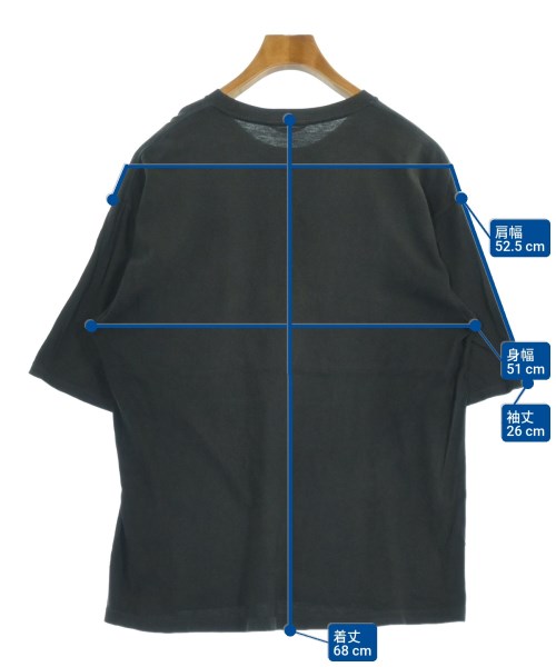 AURALEE（オーラリー）Tシャツ・カットソー 黒 サイズ:3(S位) メンズ/2200545797146