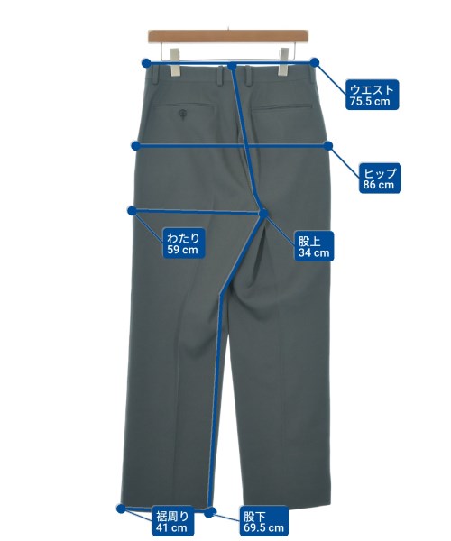 AURALEE（オーラリー）スラックス グレー サイズ:3(S位) メンズ/2200621556032