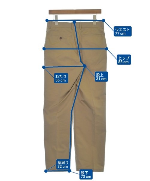 AURALEE（オーラリー）スラックス ベージュ サイズ:3(S位) メンズ/2200622624051