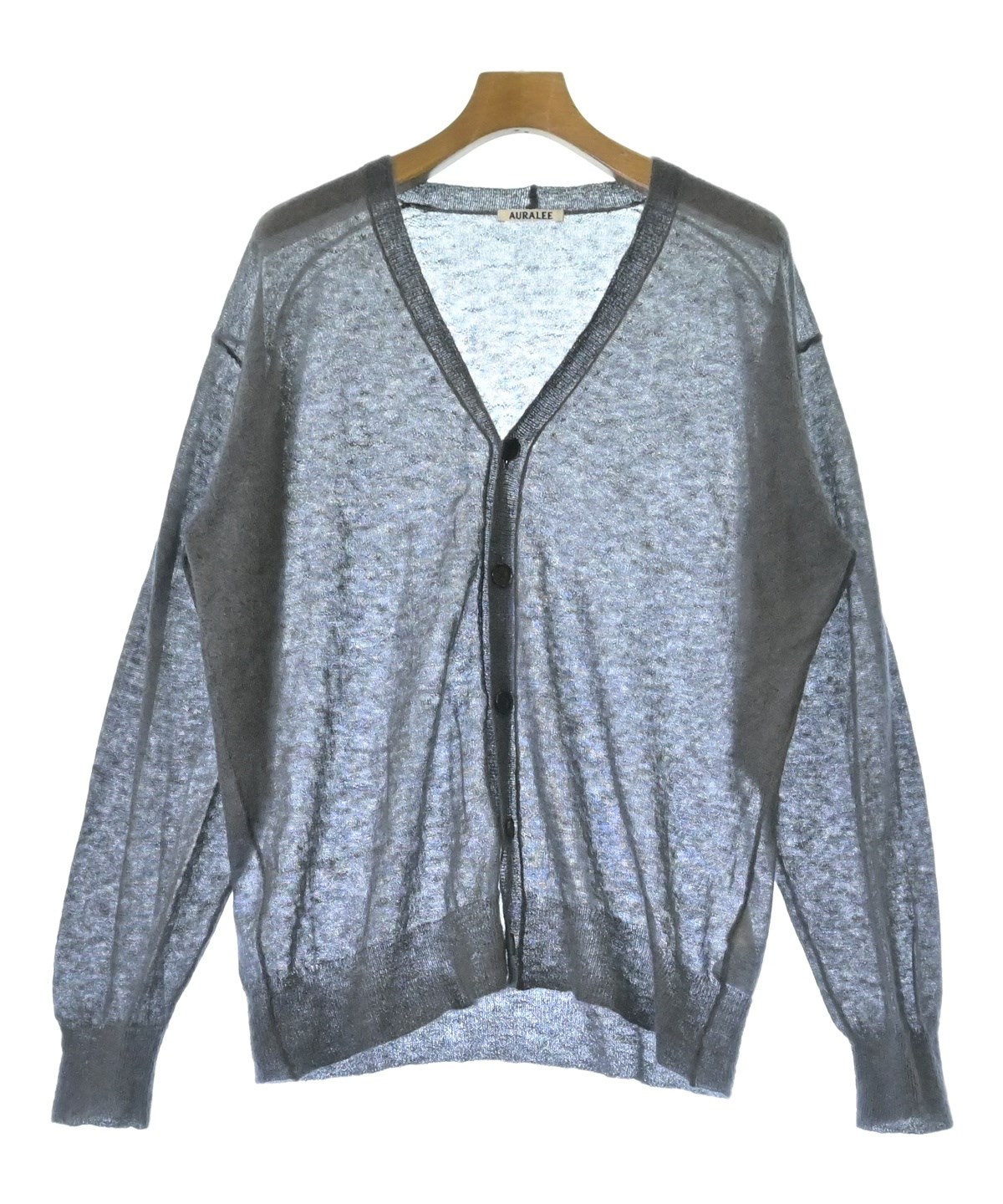 AURALEE（オーラリー）カーディガン グレー サイズ:5(L位) メンズ