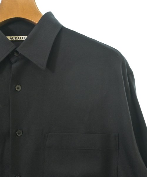 AURALEE（オーラリー）カジュアルシャツ 黒 サイズ:3(S位) メンズ/2200598594334