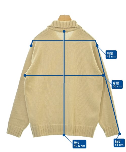 AURALEE（オーラリー）ニット・セーター ベージュ サイズ:M メンズ/2200623484104