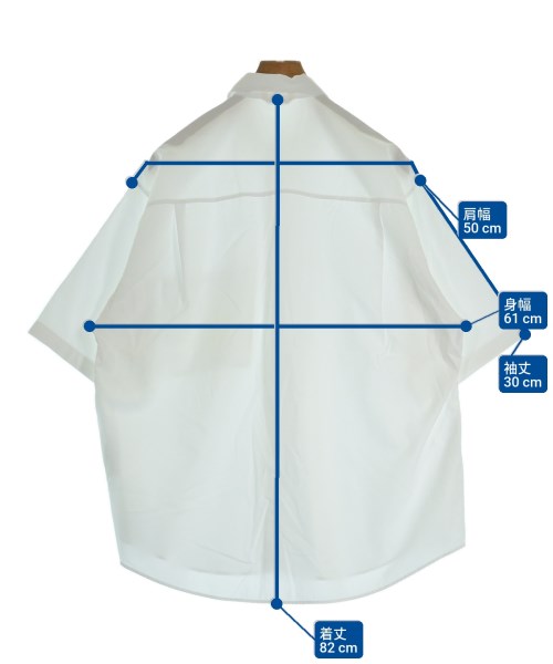 AURALEE（オーラリー）カジュアルシャツ 白 サイズ:5(L位) メンズ/2200613743167