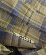 AURALEE（オーラリー）カジュアルシャツ 茶 サイズ:4(M位) メンズ/2200624129028
