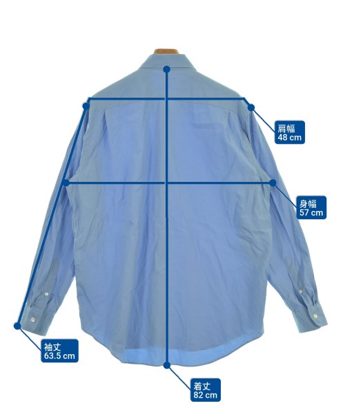 AURALEE（オーラリー）カジュアルシャツ 青 サイズ:5(L位) メンズ/2200624822035