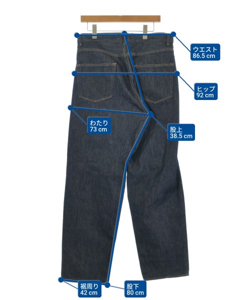 AURALEE（オーラリー）デニムパンツ 紺 サイズ:34(XL位) メンズ/2200624822066