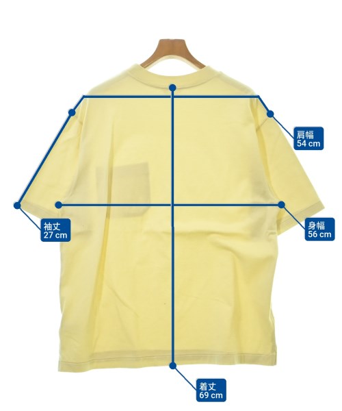 AURALEE（オーラリー）Tシャツ・カットソー 黄 サイズ:4(M位) メンズ/2200621909234