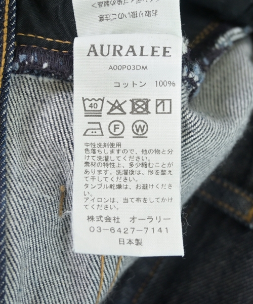 AURALEE（オーラリー）デニムパンツ 紺 サイズ:32(L位) メンズ/2200626403010
