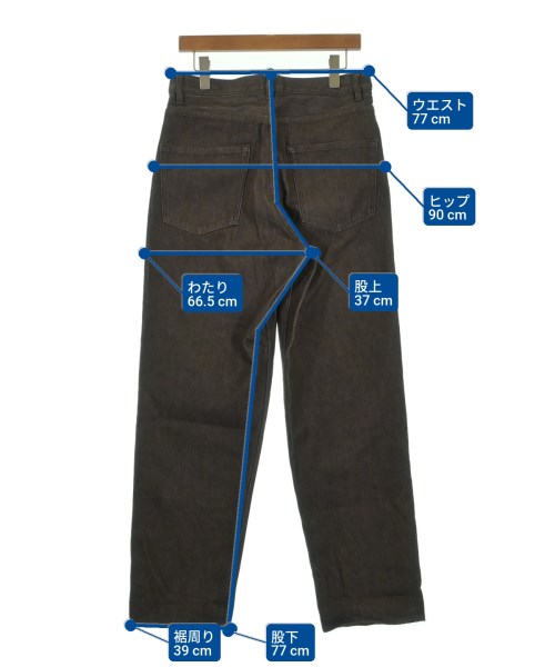 AURALEE（オーラリー）デニムパンツ 茶 サイズ:30(M位) メンズ/2200626817121