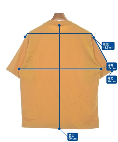 AURALEE（オーラリー）Tシャツ・カットソー オレンジ サイズ:3(S位) メンズ/2200627148057