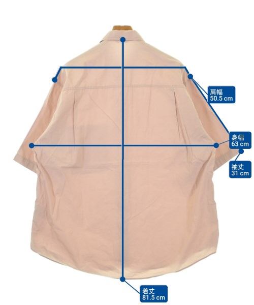 AURALEE（オーラリー）カジュアルシャツ ピンク サイズ:5(L位) メンズ/2200627344022