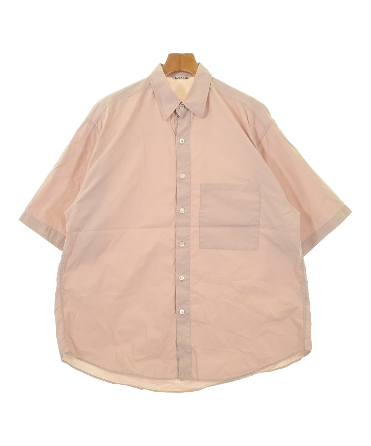 AURALEE（オーラリー）カジュアルシャツ ピンク サイズ:5(L位) メンズ