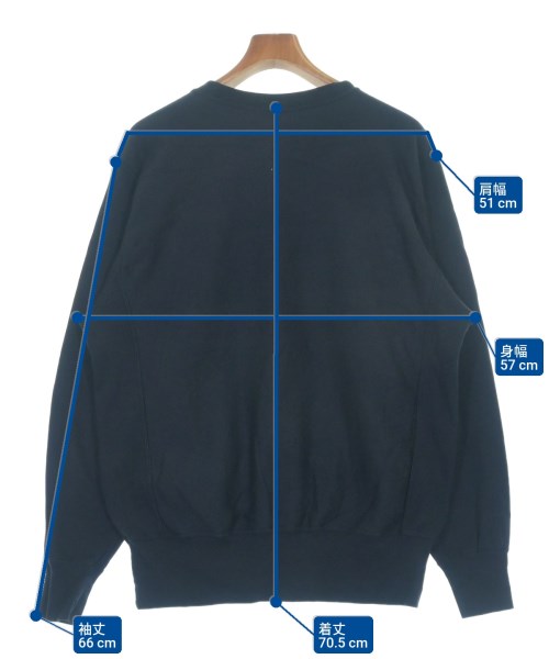 AURALEE（オーラリー）スウェット 紺 サイズ:4(M位) メンズ/2200627554025