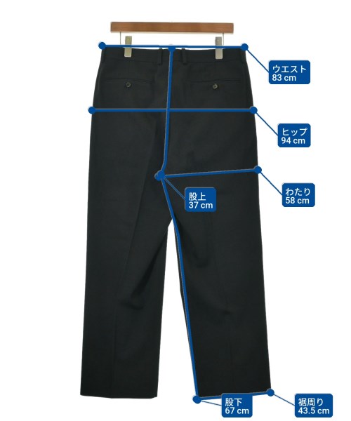 AURALEE（オーラリー）スラックス 黒 サイズ:5(L位) メンズ/2200624442080