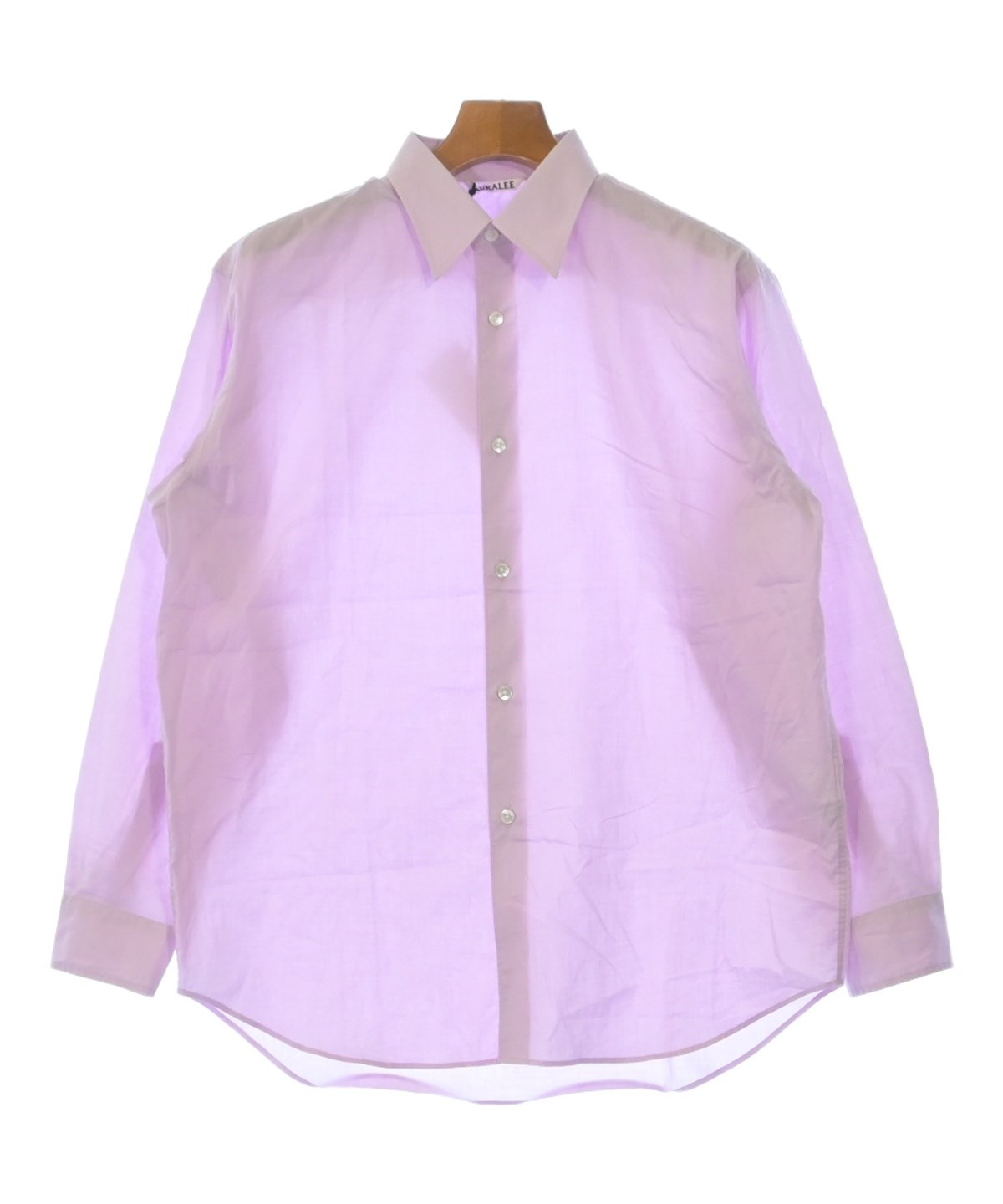 AURALEE オーラリー　シャツ パープル 4 AURALEE（オーラリー）カジュアルシャツ ピンク サイズ:1(S位) メンズ