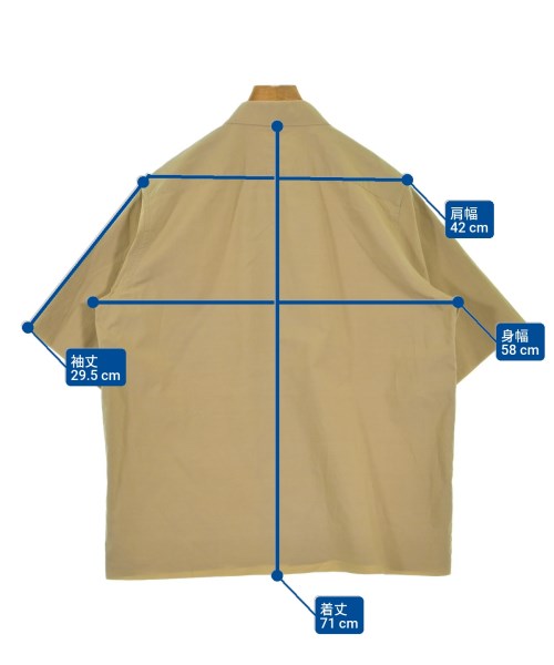 AURALEE（オーラリー）カジュアルシャツ ベージュ サイズ:4(M位) メンズ/2200629956018