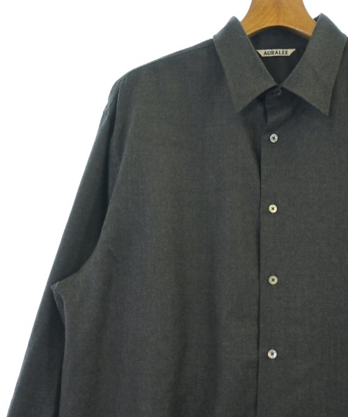 AURALEE（オーラリー）カジュアルシャツ グレー サイズ:5(L位) メンズ/2200630424018