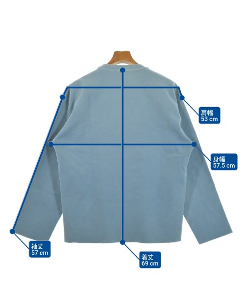 AURALEE（オーラリー）スウェット 青 サイズ:3(S位) メンズ/2200630870020
