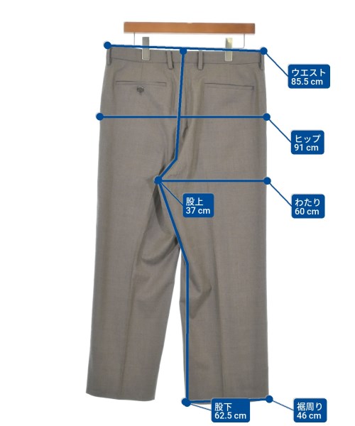 AURALEE（オーラリー）スラックス 茶 サイズ:4(M位) メンズ/2200632099092