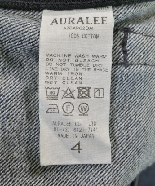 AURALEE（オーラリー）デニムパンツ 紺 サイズ:4(M位) メンズ/2200632110070