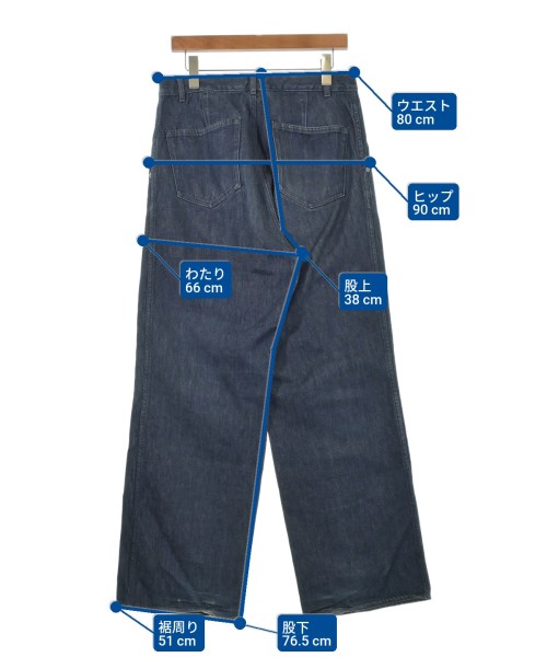 AURALEE（オーラリー）デニムパンツ 紺 サイズ:4(M位) メンズ/2200632110070
